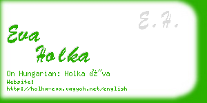 eva holka business card